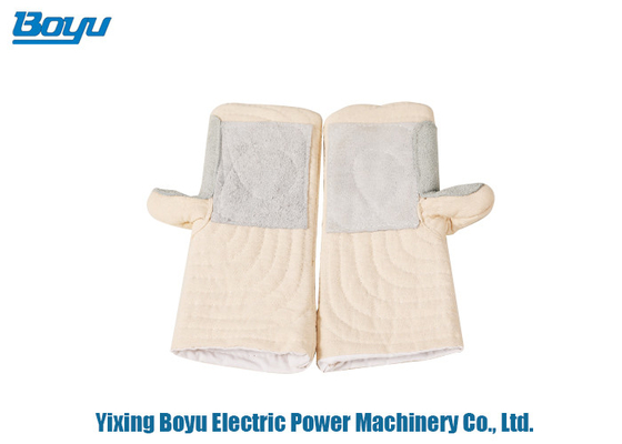 Cotton Transmission Line Stringing Tools High Temperature Resistant Gloves 35cm