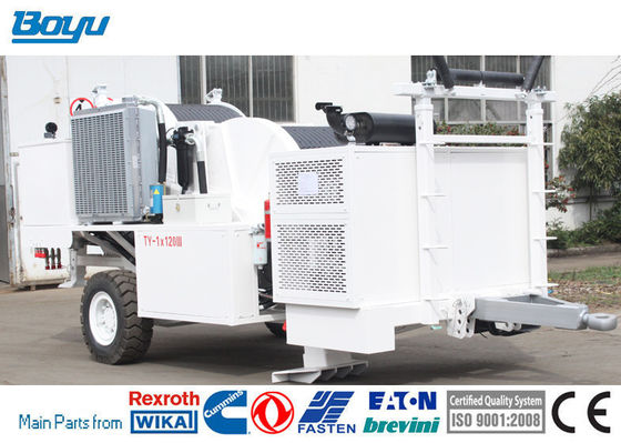 120kn Hydraulic Cable Tensioner Power Line Stringing Equipment 97kw / 2500rpm Rated Power